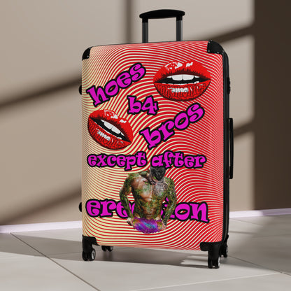 hoes b4 bros - Suitcase (yellow-orange wave)