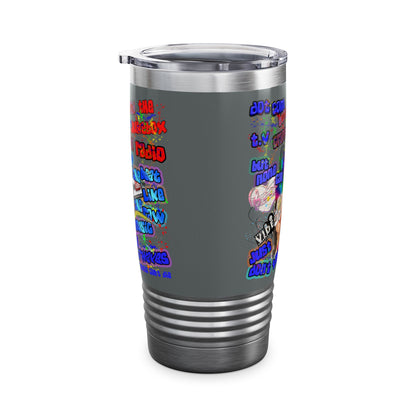 drop the beat - Ringneck Tumbler, 20oz (dark grey)