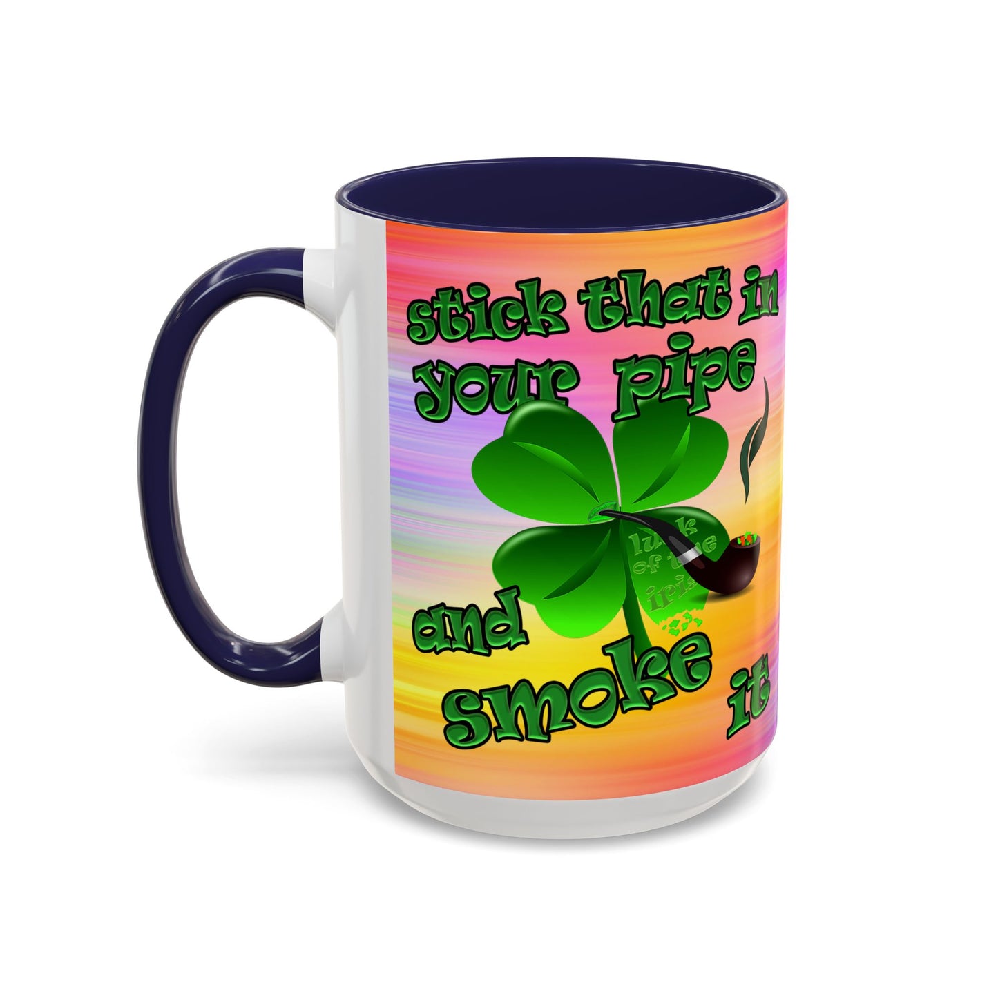 celtics logo - Accent Mug (color blur)