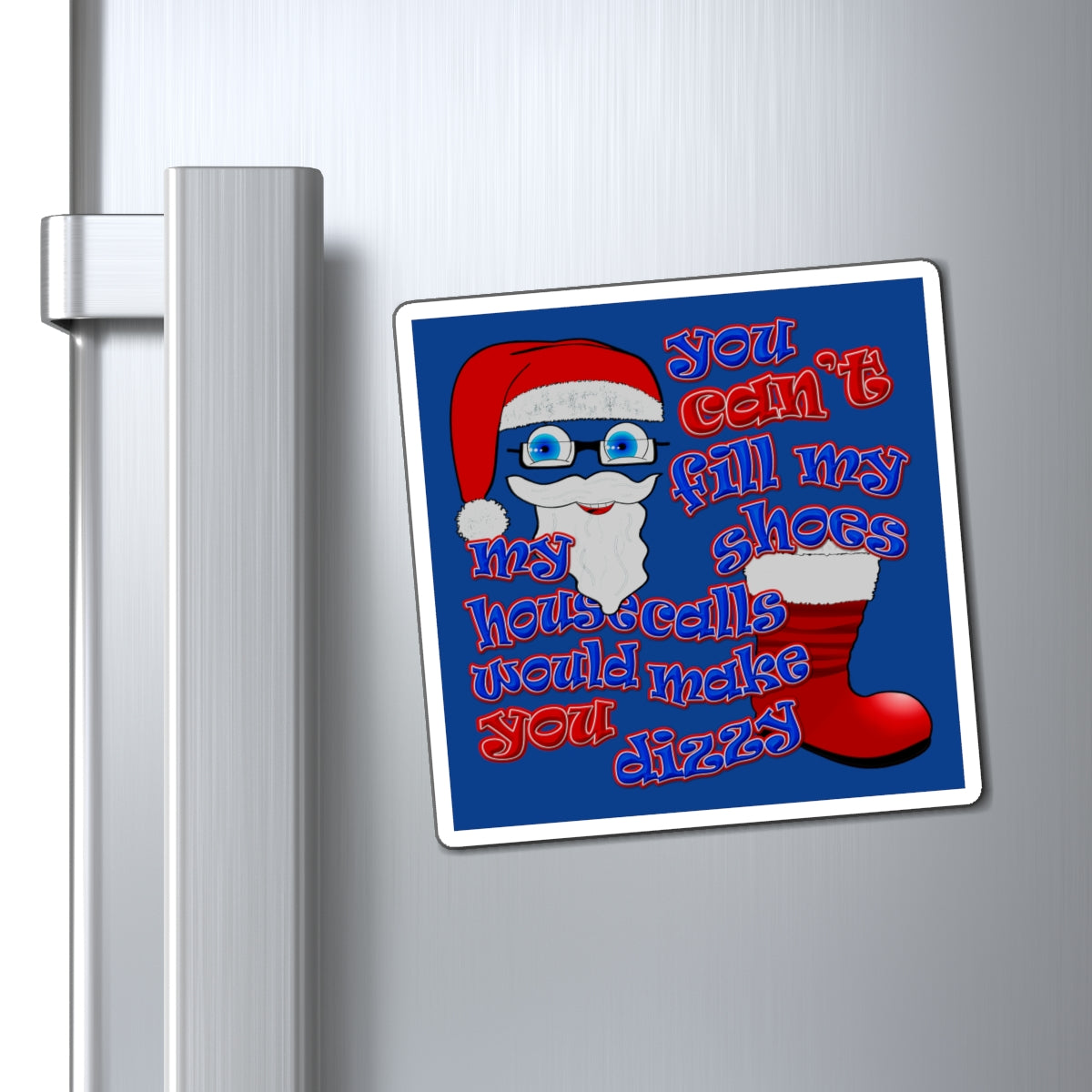 santa's shoes - Magnets - (dark blue)