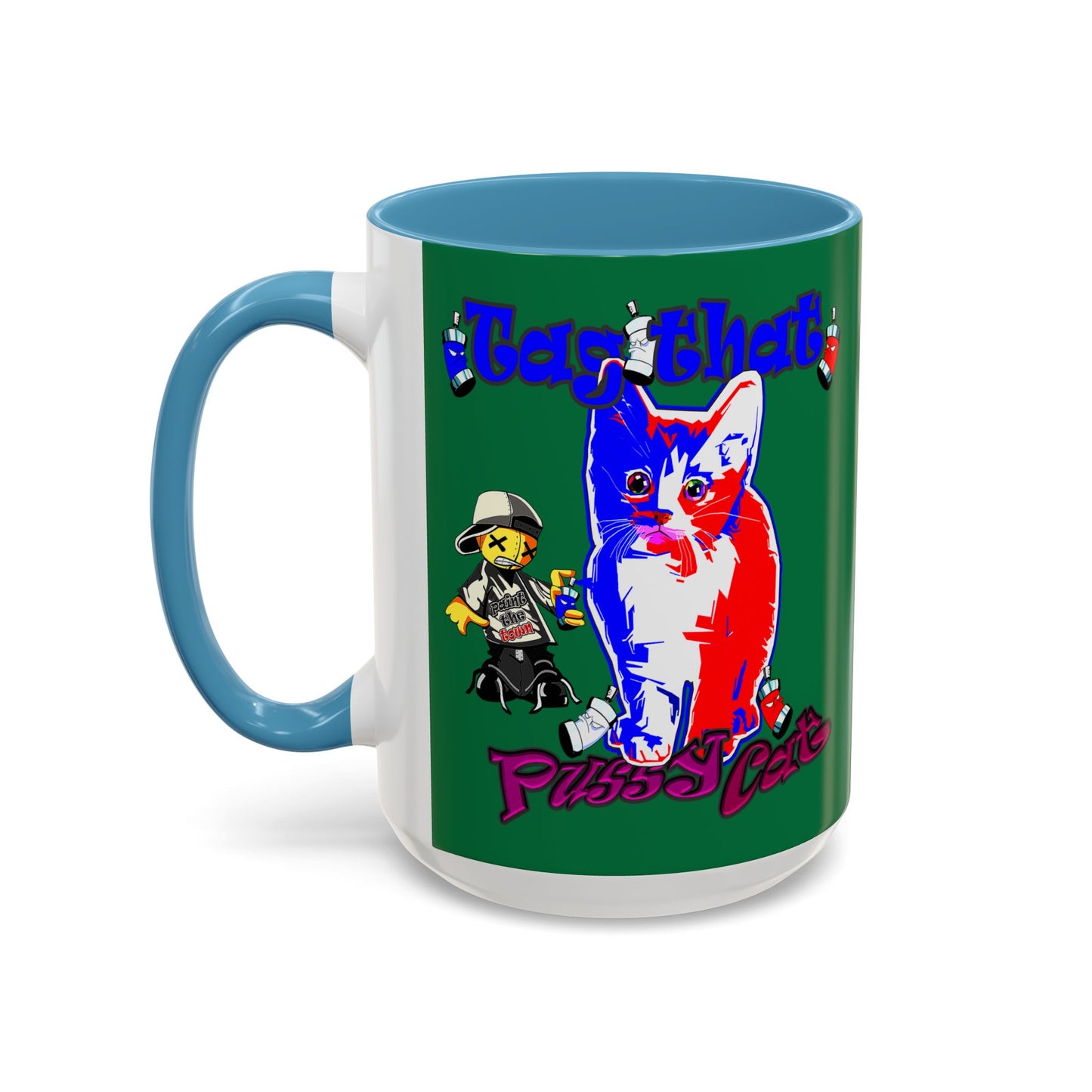 tag that - Accent Mug (dark green)