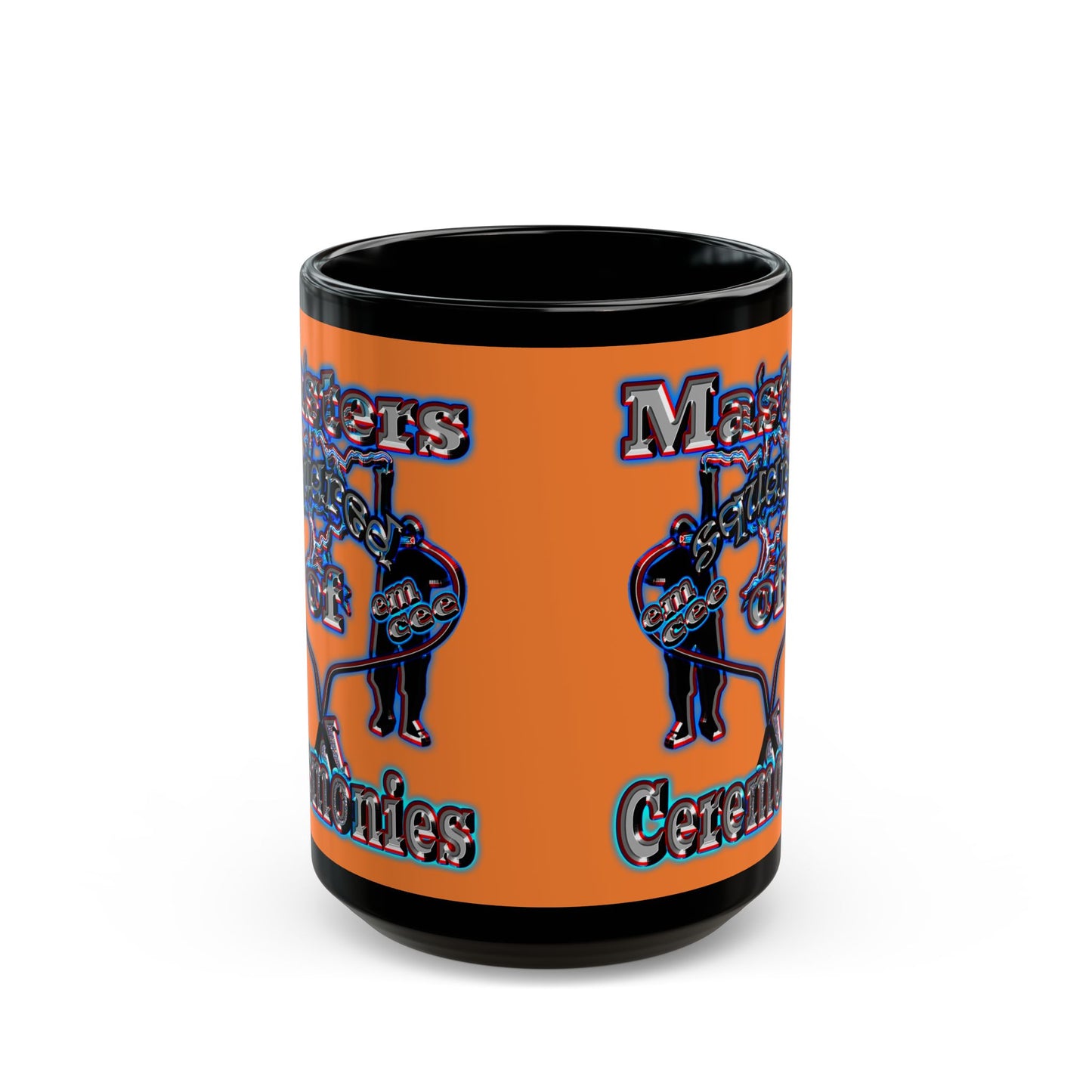 em cee squared - Black Mug (crusta)