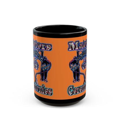 em cee squared - Black Mug (crusta)