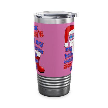 santa's shoes - Ringneck Tumbler, 20oz (light pink)