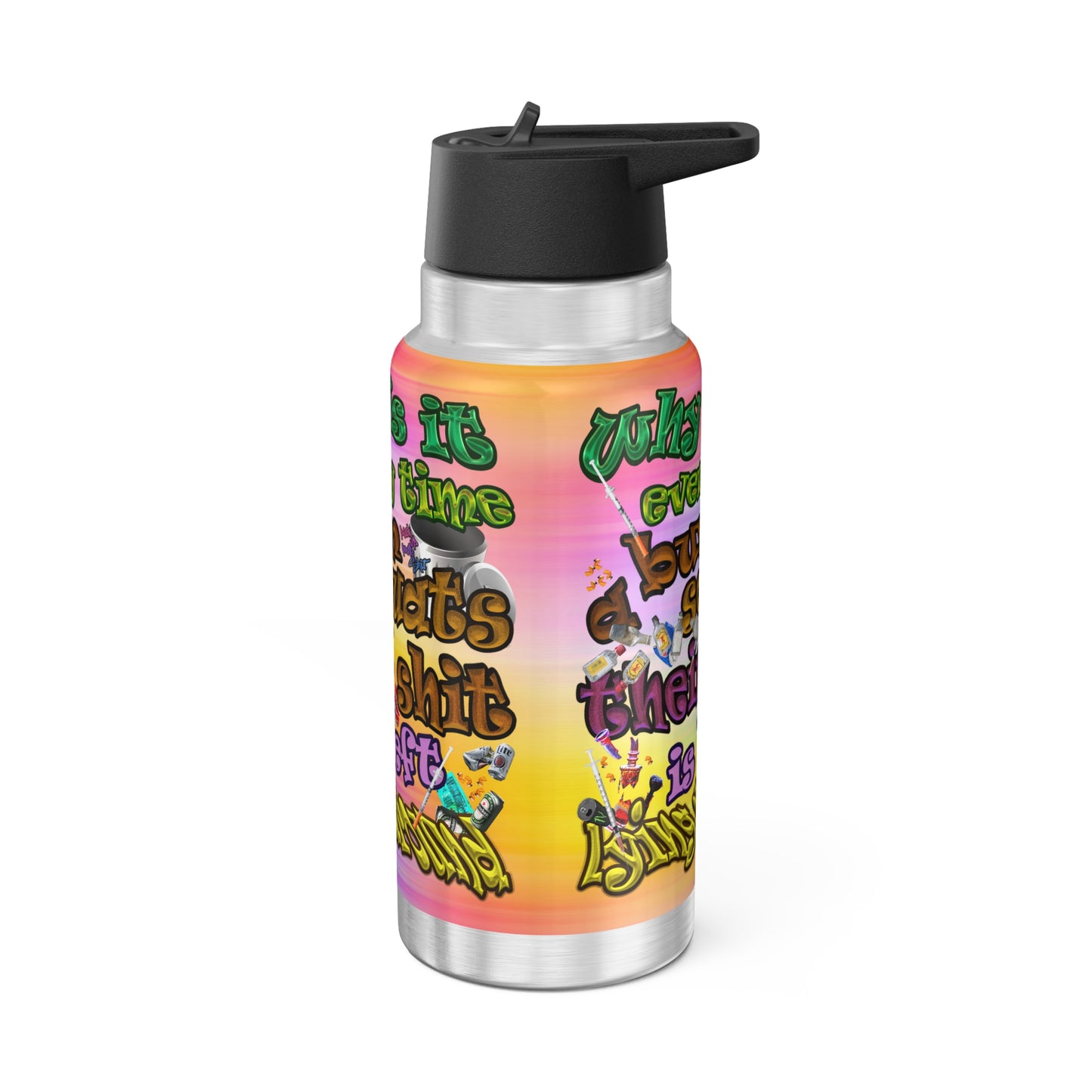the bum's shit - Gator Tumbler, 32oz (color blur)