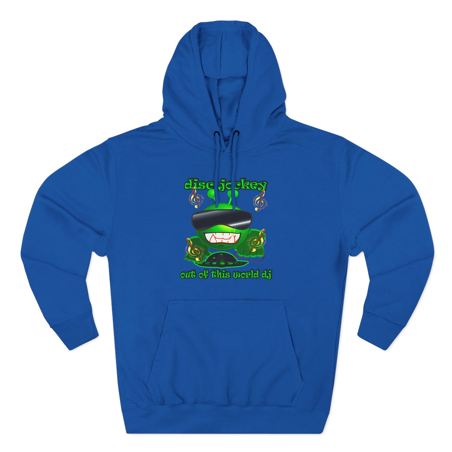disc jockey - Three-Panel Fleece Hoodie