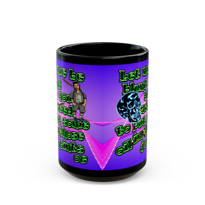 og - Black Mug (purple-pink wave)