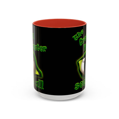 green monster - Accent Mug (black)