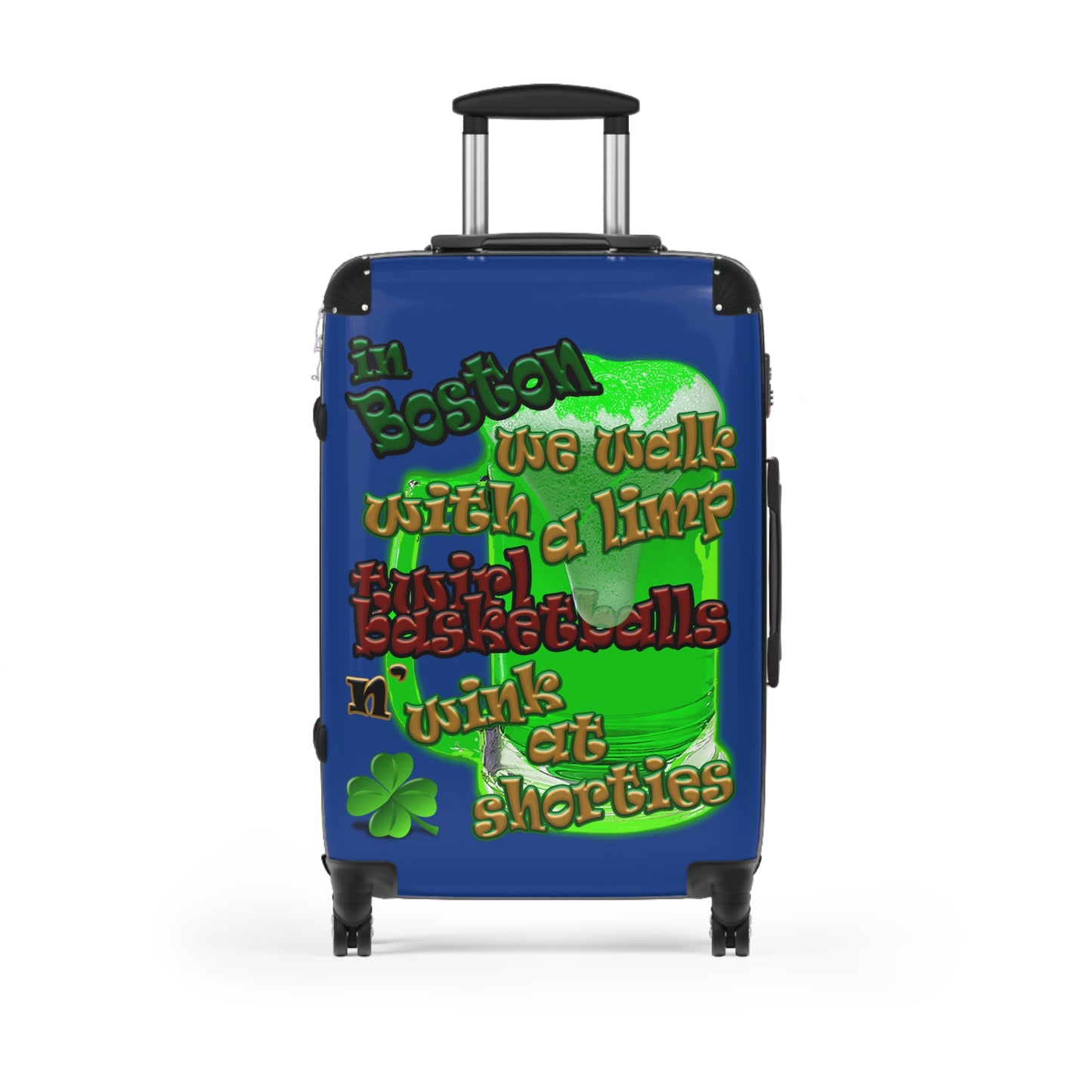 celtics logo - Suitcase (dark blue)