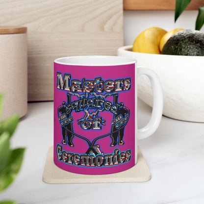 em cee squared - White Mug (pink)