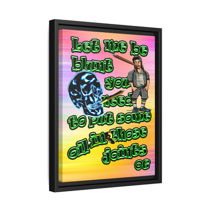 og - framed canvas art (color blur)