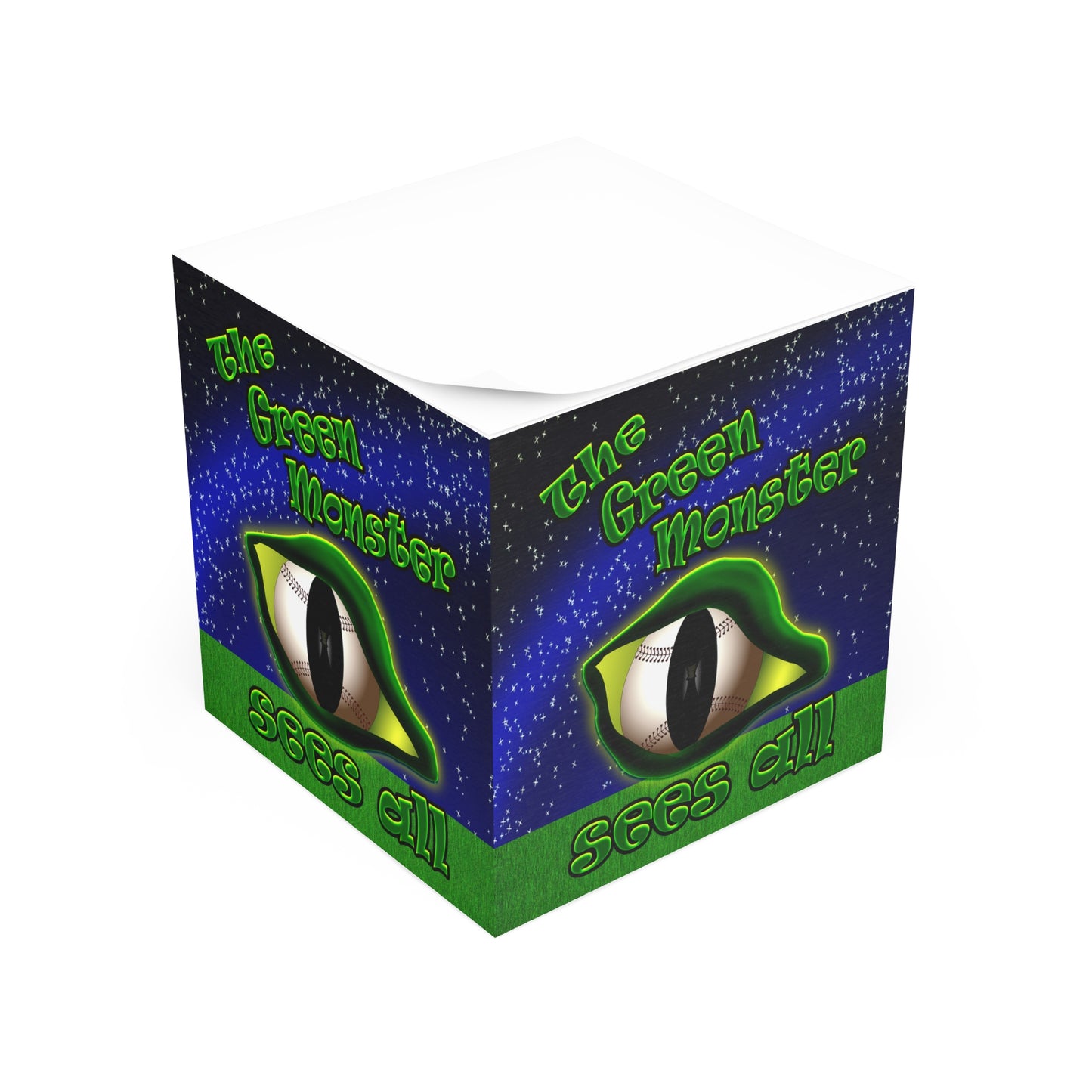 green monster - note cube ('snoops' background)