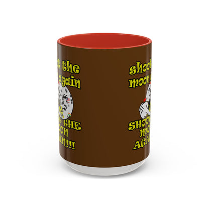 shoot the moon again - Accent Mug (brown)