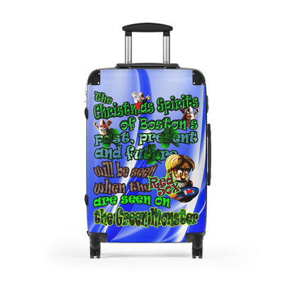 christmas spirits of boston - Suitcase (blue-white wave)