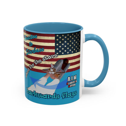 shoot for the stars - Accent Mug (turquoise)