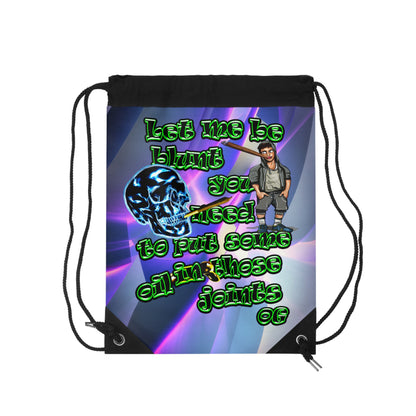 og - Drawstring Bag (grey-pink wave)
