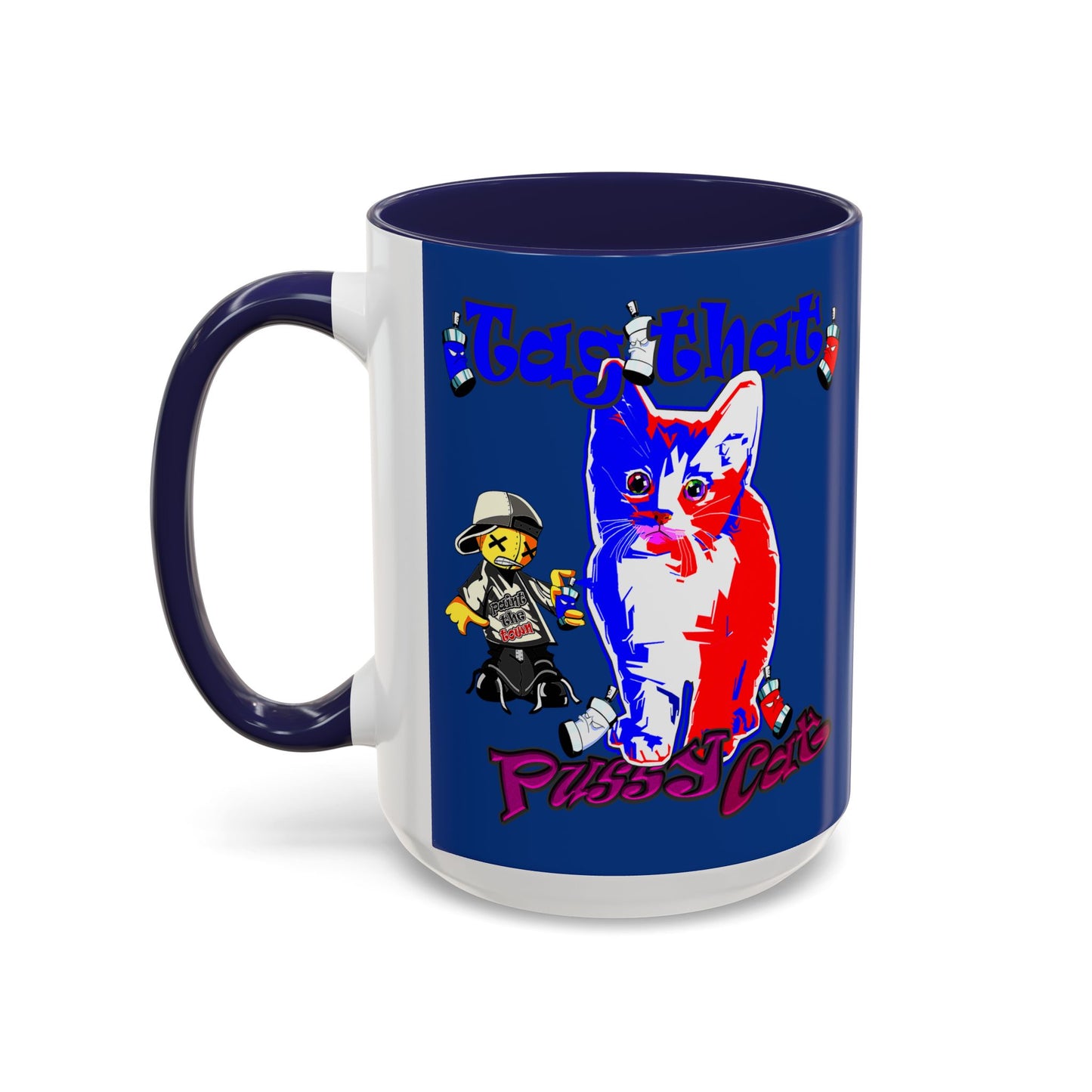 tag that - Accent Mug (dark blue)