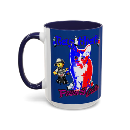 tag that - Accent Mug (dark blue)