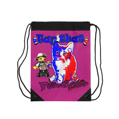 tag that - Drawstring Bag (pink)