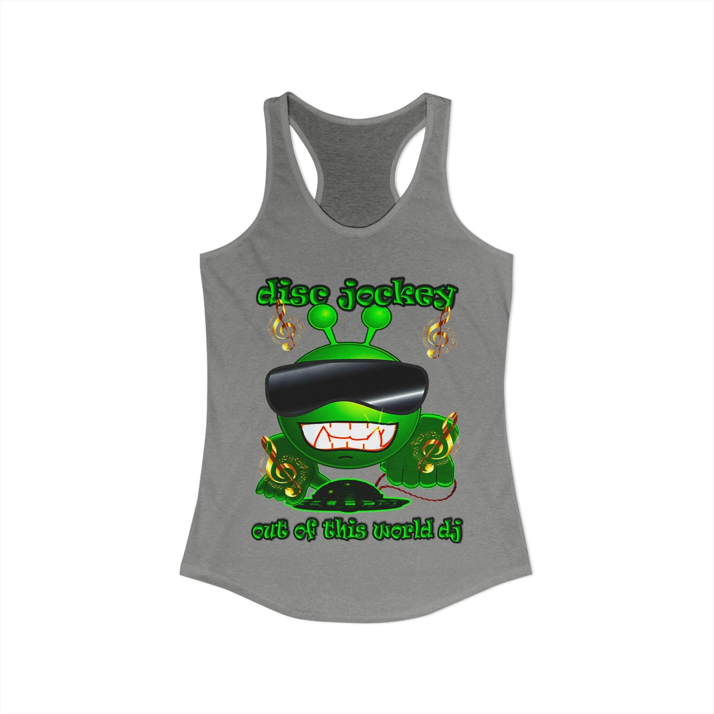 disc jockey - Women's Ideal Racerback Tank