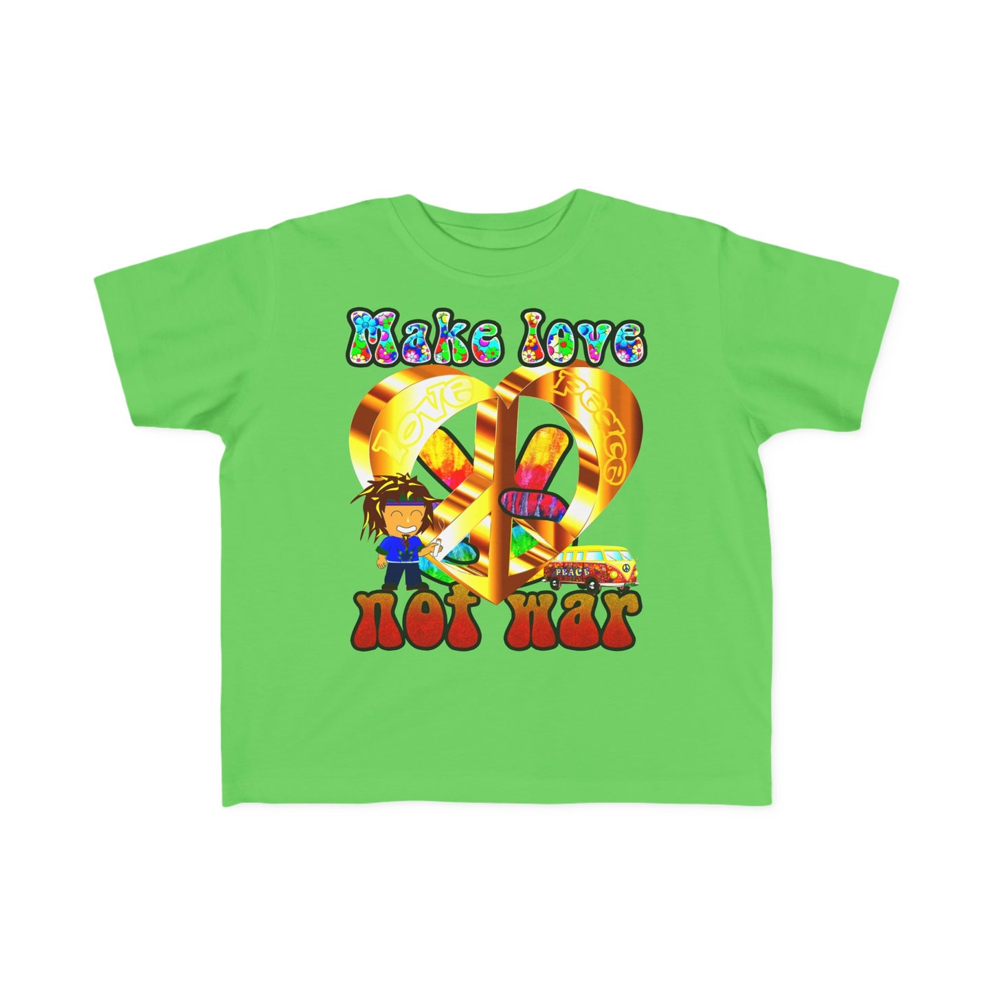 love peace - Toddler's Fine Jersey Tee