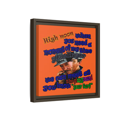 high noon - framed canvas art (orange)