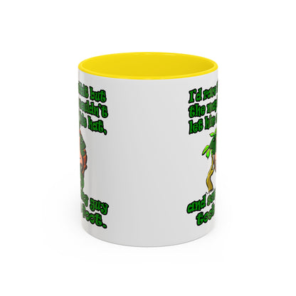 turtle race - Accent Mug (white)