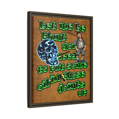 og - framed canvas art (brown papyrus)