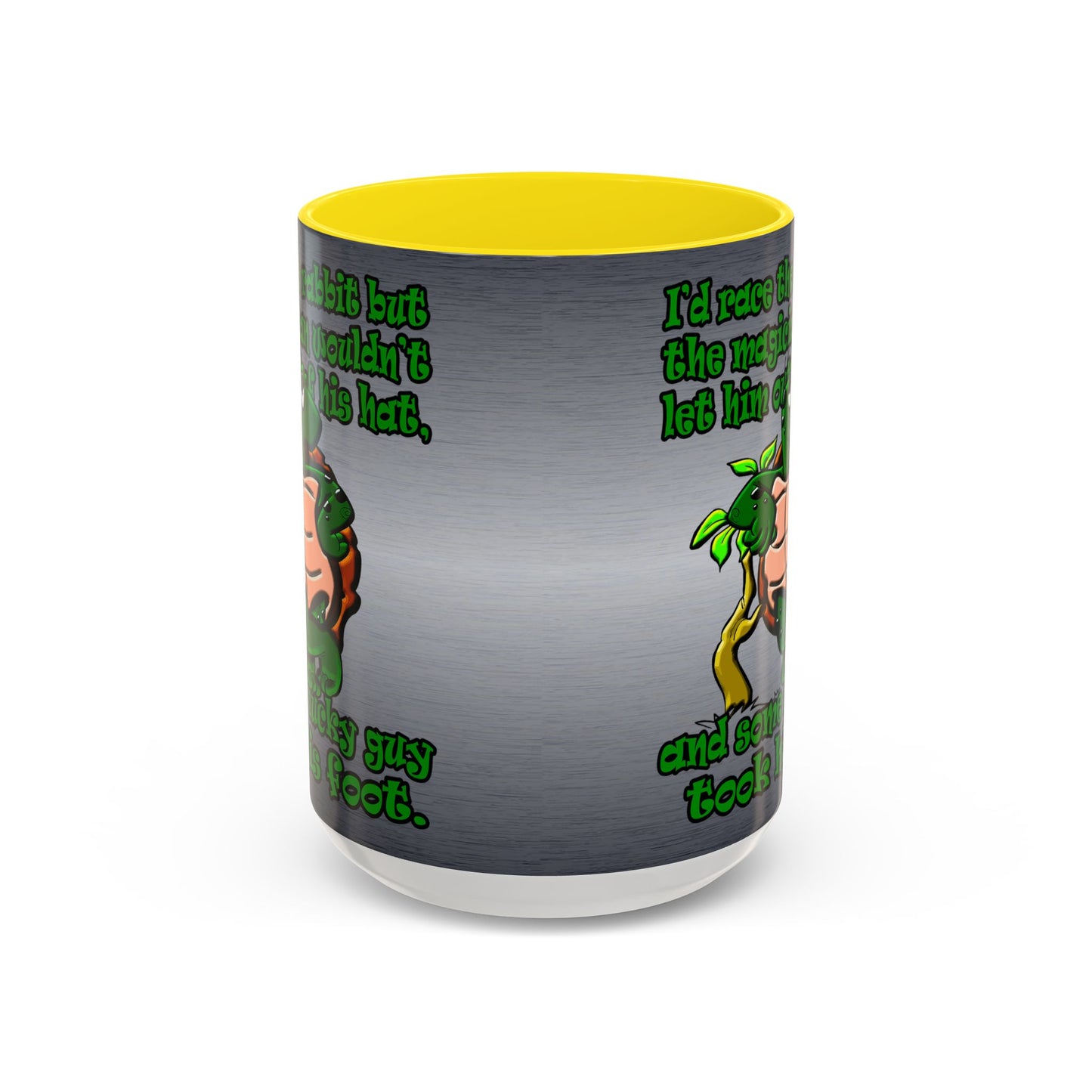 turtle race - Accent Mug (brushed nickel)