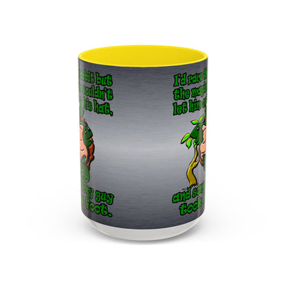 turtle race - Accent Mug (brushed nickel)