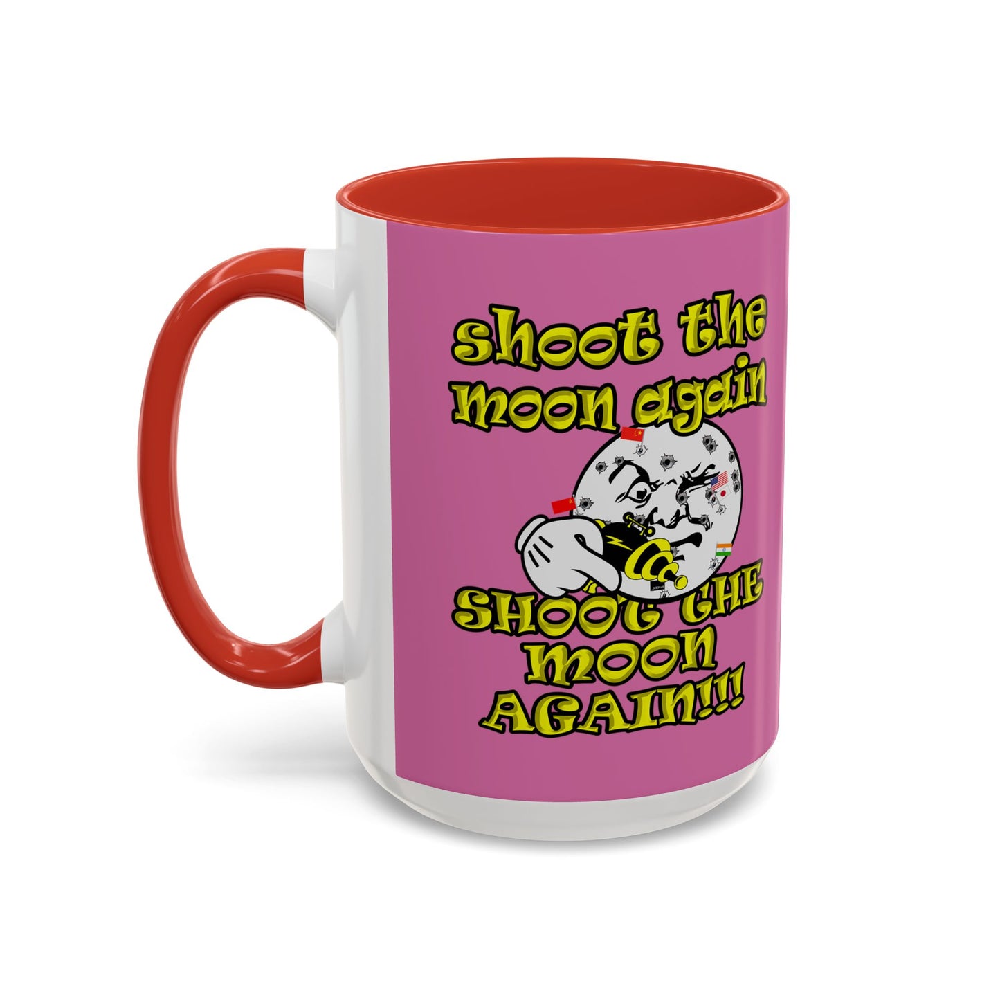 shoot the moon again - Accent Mug (light pink)