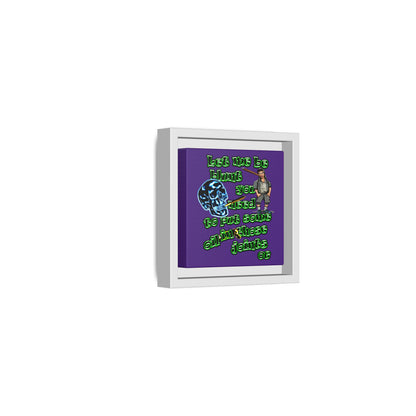 og - framed canvas art (purple)