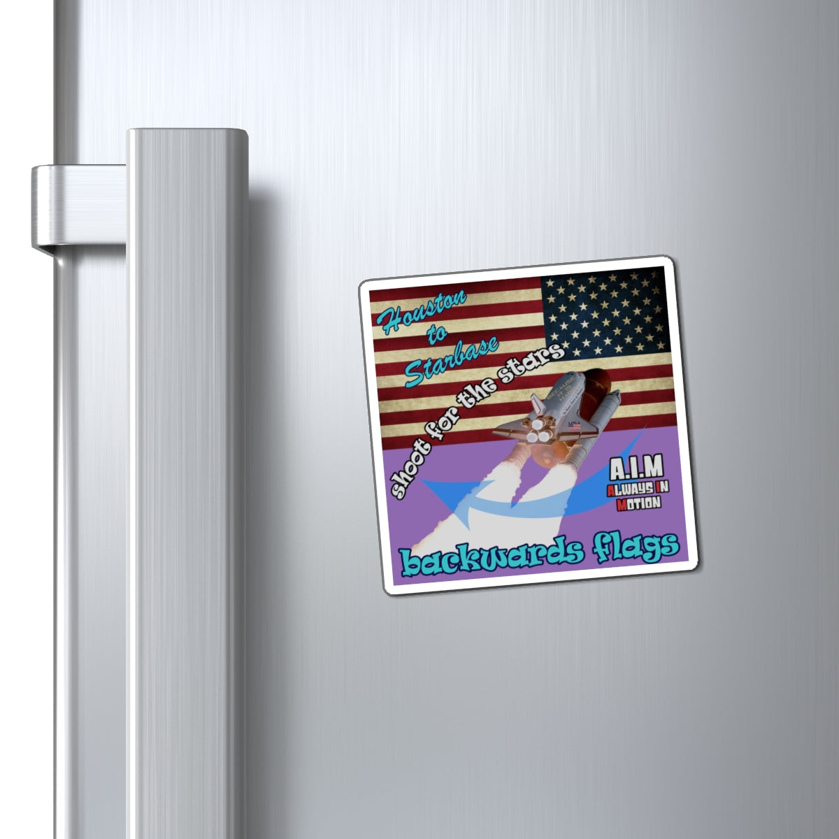 shoot for the stars - Magnets - (light purple)