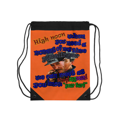 high noon - Drawstring Bag (orange)