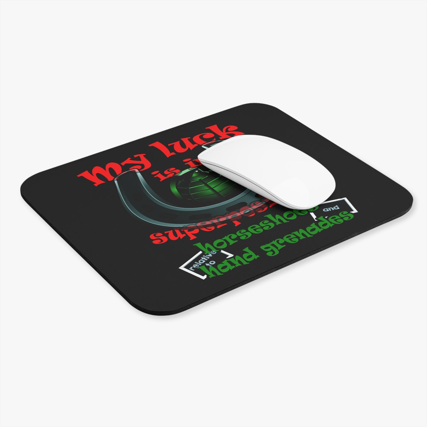 my luck - Mouse Pad (Rectangle) (black)