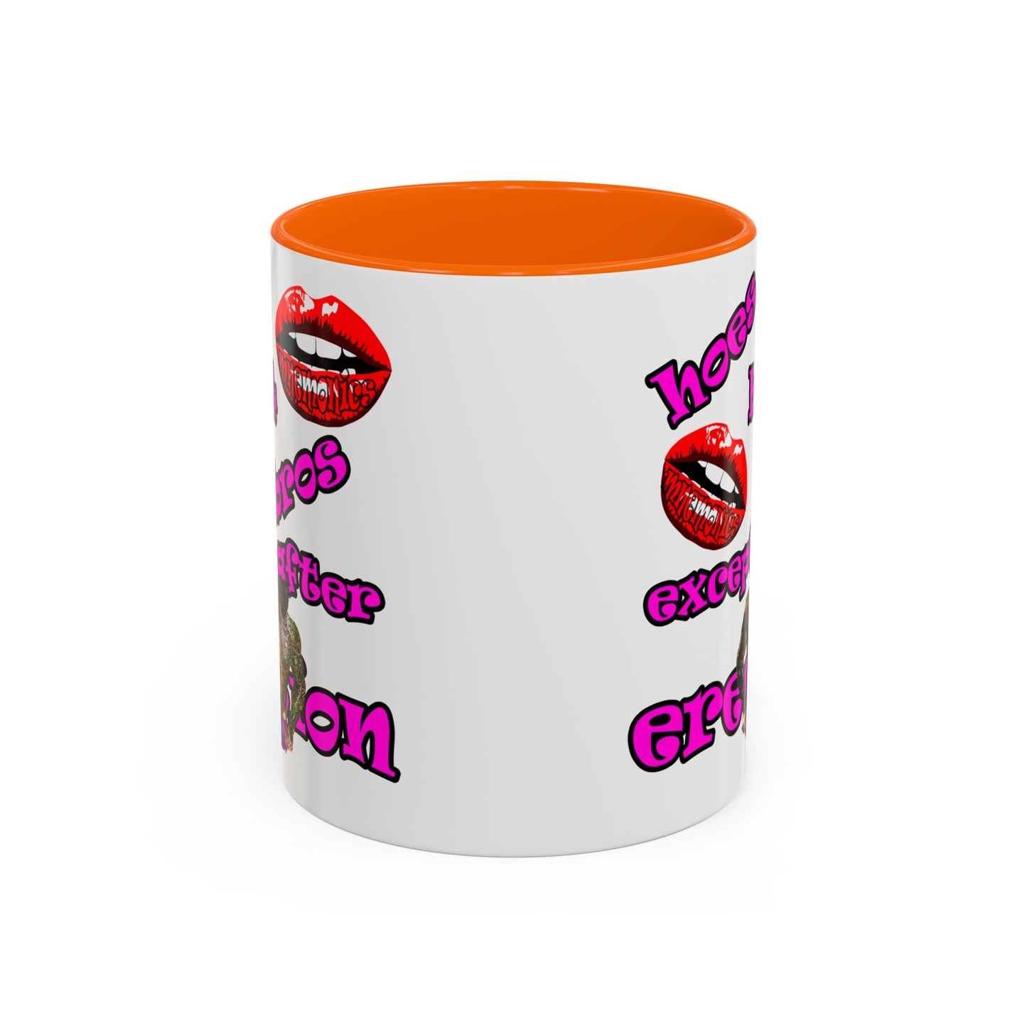 hoes b4 bros - Accent Mug (white)