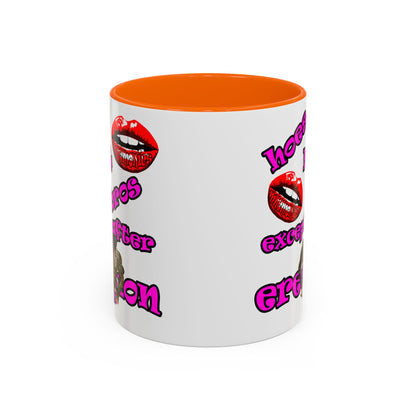 hoes b4 bros - Accent Mug (white)