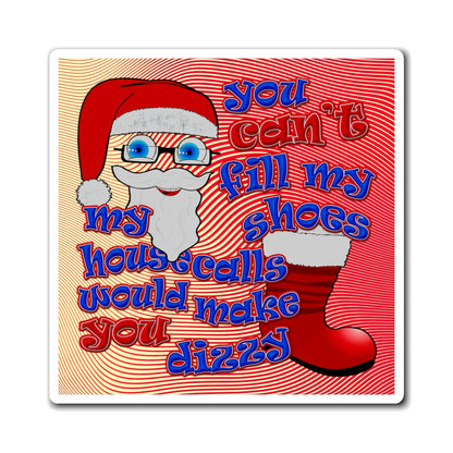 santa's shoes - Magnets - (yellow-orange wave)
