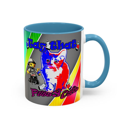tag that - Accent Mug (rainbow split)