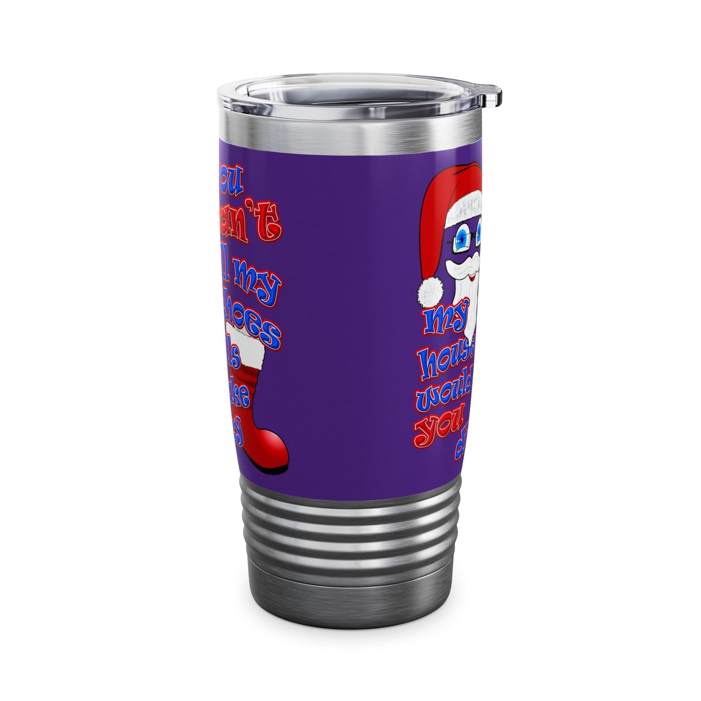 santa's shoes - Ringneck Tumbler, 20oz (purple)