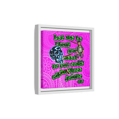 og - framed canvas art (pink swirl)