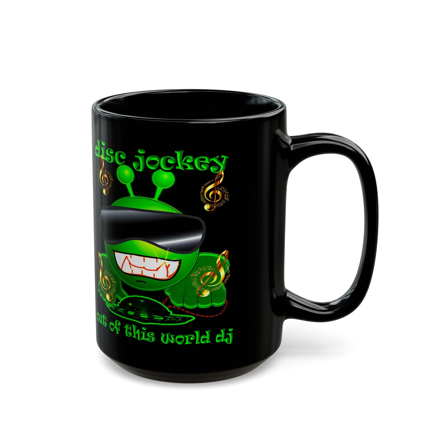 disc jockey - Black Mug (black)