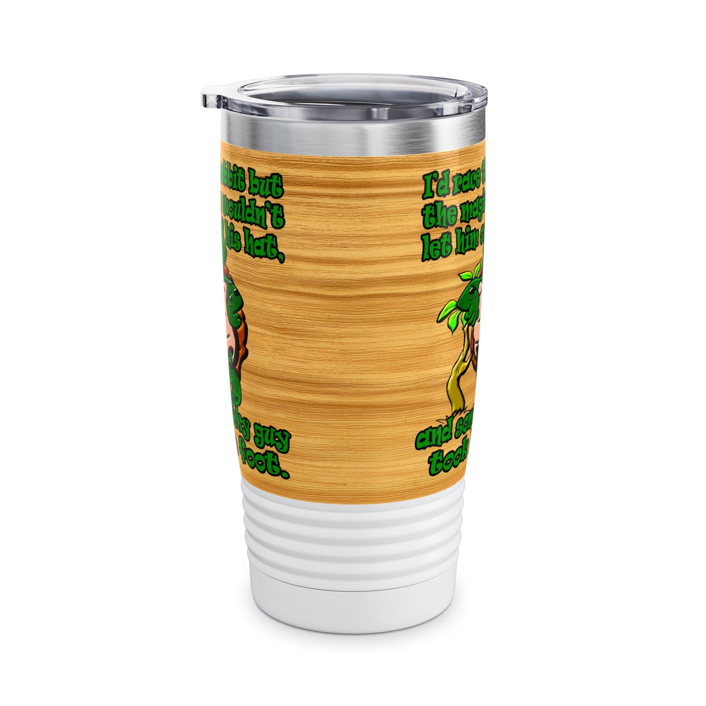 turtle race - Ringneck Tumbler, 20oz (butterscotch wood finish)