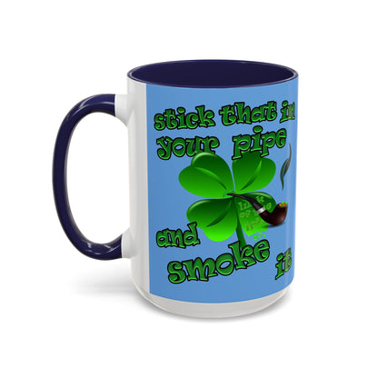 celtics logo - Accent Mug (light blue)