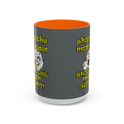 shoot the moon again - Accent Mug (dark grey)