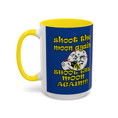 shoot the moon again - Accent Mug (dark blue)
