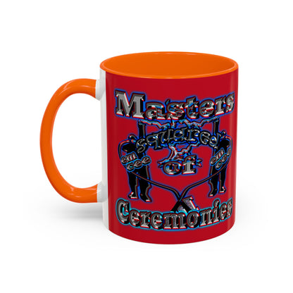 em cee squared - Accent Mug (dark red)