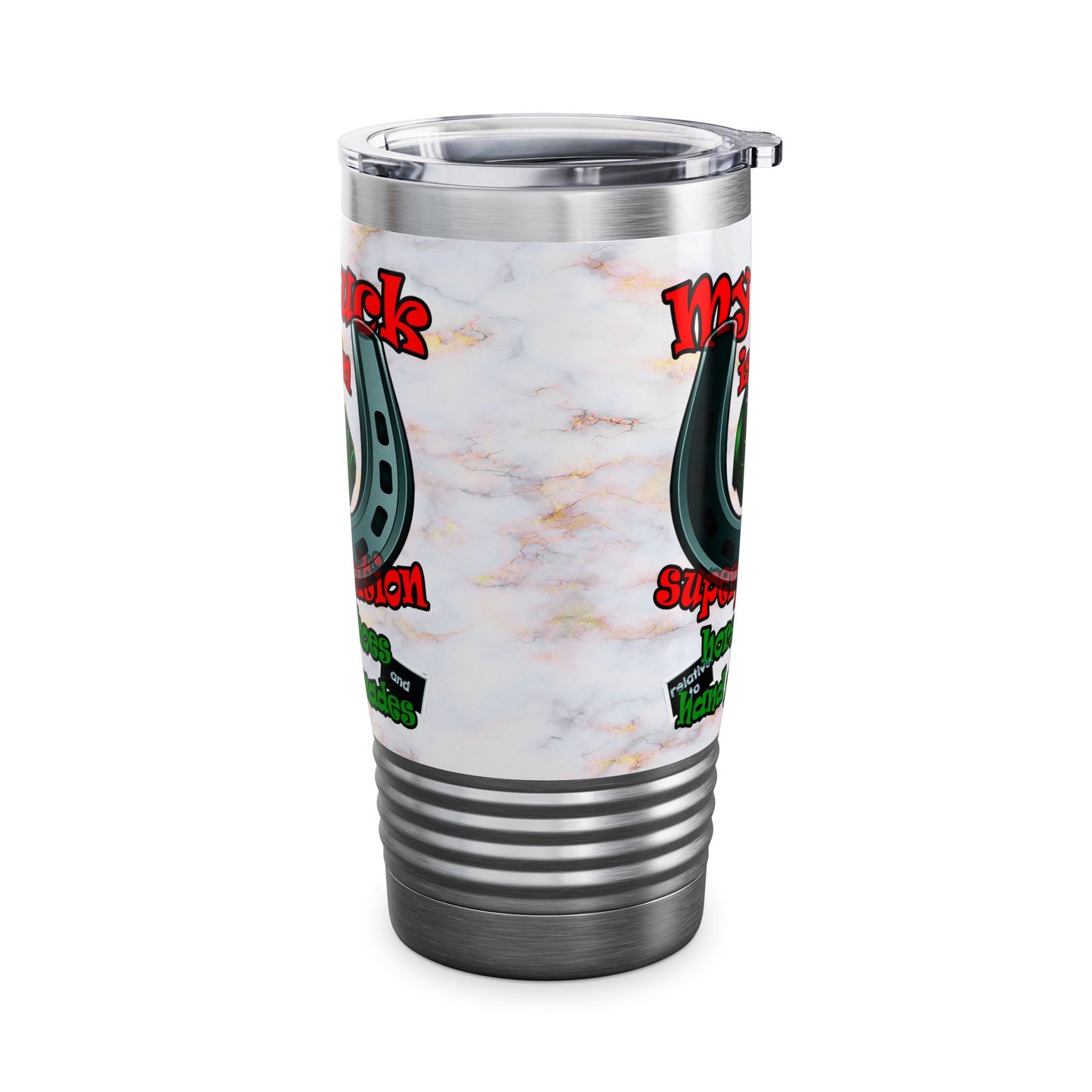 my luck - Ringneck Tumbler, 20oz (white marble)