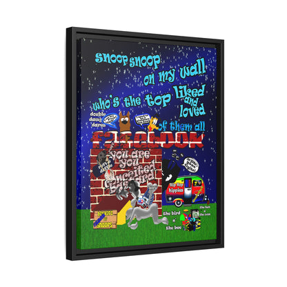 snoops - framed canvas art