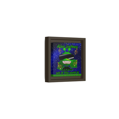 disc jockey - framed canvas art ('snoops' background)